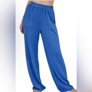 Retreat Wide Leg Waffle Knit Soft Lounge Pants - NWOT - Size L